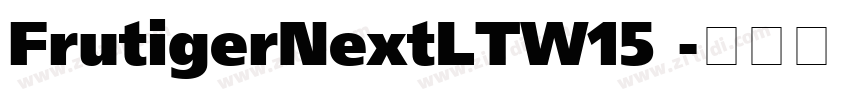 FrutigerNextLTW15 字体转换